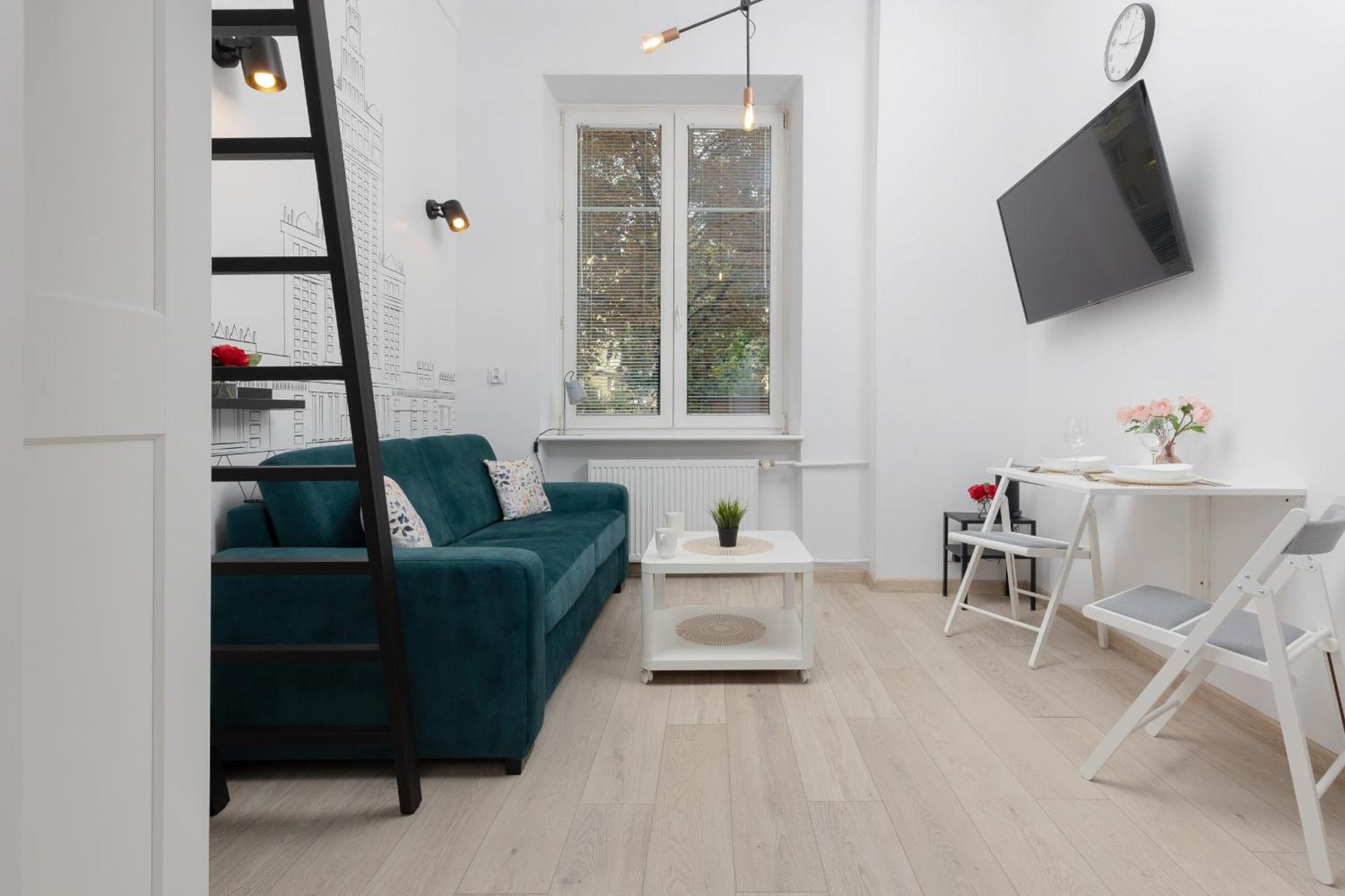 Aleja Wyzwolenia Studio with Mezzanine Warsaw Downtown by Noclegi Renters 外观 照片